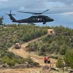 Aydın’da uçuruma düşen motosikletin sürücüsü helikopterle kurtarıldı