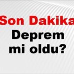 Son Dakika: Deprem Meydana Geldi! AFAD’dan 23 Kasım 2025’teki Son Gelişmeler