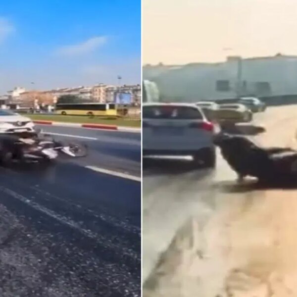 İstanbul’da yola yağ döküldü: Motosikletliler peş peşe düştü! – Son Dakika Türkiye Haberleri